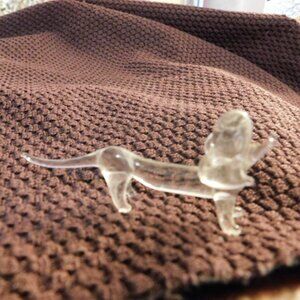 Glass Blown Dachshund dog